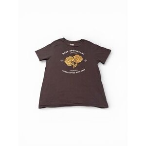 Schitt's Creek Rose Apothecary T Shirt Tee Cotton TV Comedy Women L Faded Black